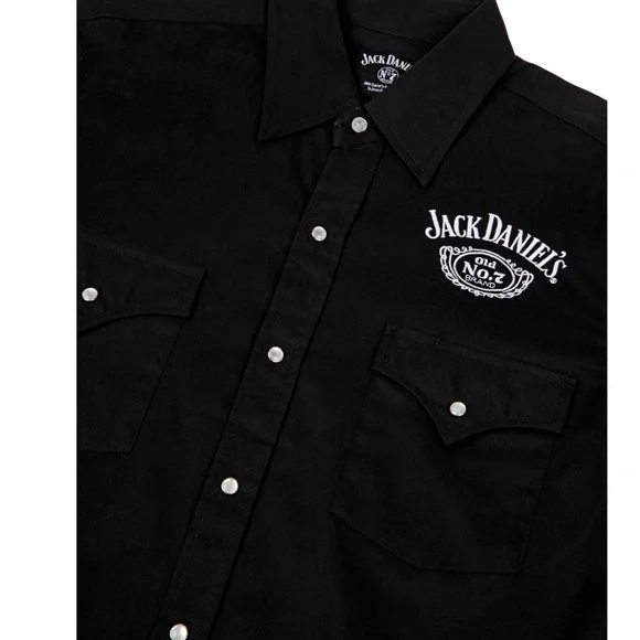 New Wot Jack Daniel’s Button Up Cowboy Style Size Medium. - Picture 7 of 11